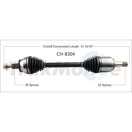 Surtrack Axle Cv Axle Shaft, Ch-8304 CH-8304